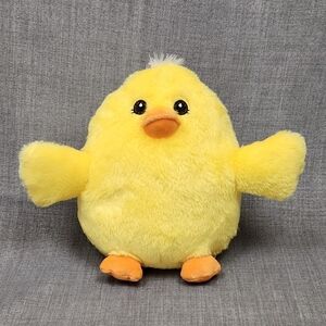 Progressive Plush Duck Chick Deana 2021 Yellow Orange Sewn Eyes Stuffed Animal.